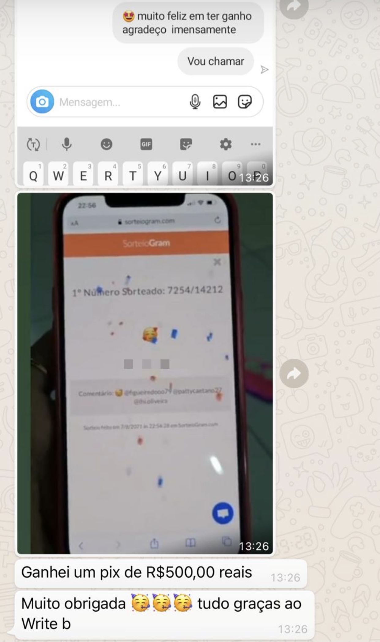 Parabéns 
Que venha os próximos!
Muita sorte e prosperidade!!